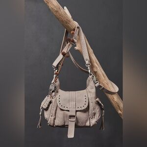 FREE PEOPLE WE THE FREE Baby Leigh Distressed Tote Crossbody Bag NWOT $178